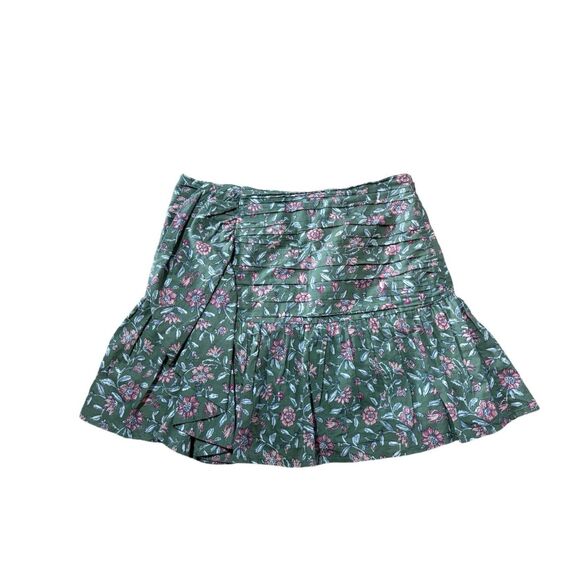 Sezane Green Floral Mini Skirt - Picture 3 of 9